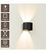 Artdelight Industrielle G9-Wandleuchte Gyro - Schwarz
