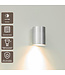 Artdelight Industrielle GU10 Wandleuchte Roulo 1 - Aluminium