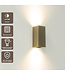 Artdelight Industrielle GU10-Wandleuchte Dante 2 - Antikbronze
