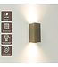 Artdelight Industrielle GU10-Wandleuchte Dante 2 - Gunmetal