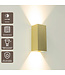 Artdelight Industrielle GU10-Wandleuchte Dante 2 XL - Gold