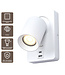 Artdelight Moderner GU10-Wandspot Megano USB - Weiß