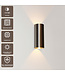 Artdelight Runde LED Wandleuchte Brody 2 - Aluminium