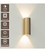 Artdelight Runde LED Wandleuchte Brody 2 - Champagner