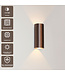 Artdelight Runde LED Wandleuchte Brody 2 - Dunkelbronze