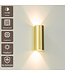 Artdelight Runde LED Wandleuchte Brody 2 - Gold