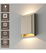 Artdelight Moderne LED Wandleuchte Diaz L - Champagner