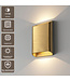 Artdelight Moderne LED Wandleuchte Diaz L - Warmgold