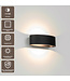 Artdelight Moderne LED Wandleuchte Sharp - Schwarz