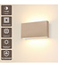 Artdelight Moderne 2-flammige LED-Wandleuchte Box 2L - Champagner