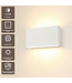 Artdelight Moderne 2-flammige LED-Wandleuchte Box 2L - Weiß