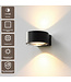 Artdelight Industrielle LED-Wandleuchte Hudson - Anthrazit