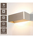 Artdelight Industrielle LED-Wandleuchte Mainz - Champagner