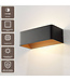 Artdelight Industrielle LED-Wandleuchte Mainz - Schwarz/Kupfer