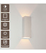 Artdelight Moderne LED-Wandleuchte Vegas 150 - Weiß