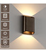 Artdelight Moderne LED Wandleuchte Diaz S - Dunkel Antikbronze