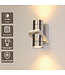 Artdelight Moderne GU10-Wandleuchte Double - Aluminium