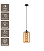 Artdelight Glas-Pendelleuchte Botany - Bernstein