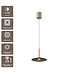Artdelight Design-LED-Pendelleuchte Madison - Champagner/Kaffeeglas