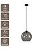 Artdelight Glas-Pendelleuchte Marino 30 cm - Rauchgrau