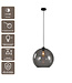 Artdelight Glas-Pendelleuchte Marino 40 cm - Rauchgrau