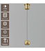 Artdelight Design-LED-Pendelleuchte Miami - Warmgold