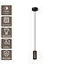 Artdelight Industrielle GU10-Pendelleuchte Milano 15 cm - Gun Metal