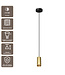 Artdelight Industrielle GU10-Pendelleuchte Milano 15 cm - Mattgold