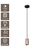 Artdelight Industrielle GU10-Pendelleuchte Milano 15 cm - Rosé-Champagner