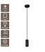 Artdelight Industrielle GU10-Pendelleuchte Milano 15 cm - Schwarz
