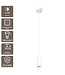 Artdelight Industrielle GU10-Pendelleuchte Milano 15 cm - Weiß
