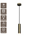 Artdelight Industrielle GU10-Pendelleuchte Milano 25 cm - Antikbronze
