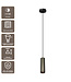 Artdelight Industrielle GU10-Pendelleuchte Milano 25 cm - Gun Metal