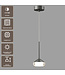 Artdelight Design-LED-Pendelleuchte Phoenix - Stahlgrau