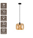 Artdelight Glas-Pendelleuchte Preston 28 cm - Bernstein