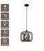 Artdelight Glas-Pendelleuchte Preston 28 cm - Titanglas