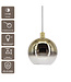 Artdelight Glas-Pendelleuchte Rosario 20 cm - Gold/Klarglas