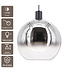 Artdelight Glas-Pendelleuchte Rosario 40 cm - Titanglas/Klarglas