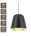 Artdelight industrielle Pendelleuchte Santiago - Schwarz/Gold