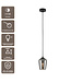Artdelight Glas-Pendelleuchte Tombo 12,5 cm - Titanglas