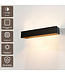 Artdelight Moderne LED-Wandleuchte Mainz XL - Schwarz/Kupfer