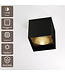 Artdelight Industrielle LED-Deckenleuchte Brock - Schwarz/Mattgold