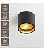 Artdelight Moderne LED-Deckenleuchte Ormond - Schwarz/Gold