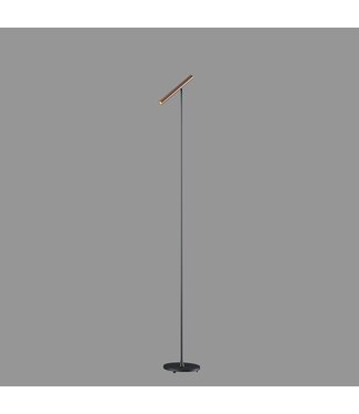 Artdelight Stehleuchte Kansas - Schwarz/Dunkelbronze
