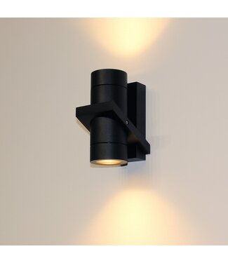 Artdelight Wandleuchte Double - Schwarz