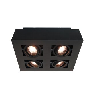 Artdelight Deckenstrahler Bosco 4L - Schwarz