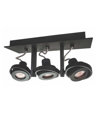 Artdelight Deckenstrahler Meist 3L - Schwarz