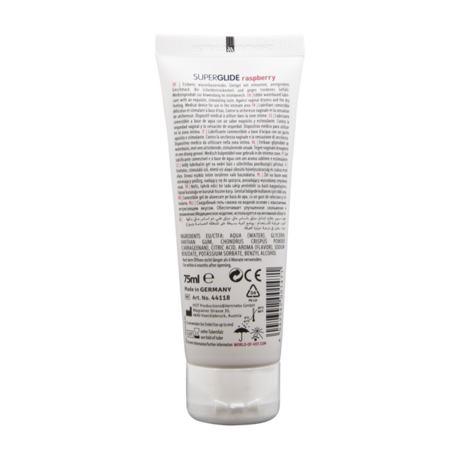 HOT Superglide Framboos 75ml eetbaar glijmiddel