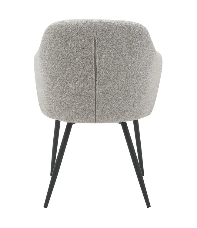 Home67 Eetkamerstoel Kendra – Bouclé – Naturel