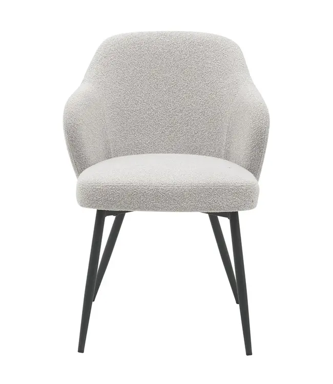 Home67 Eetkamerstoel Kendra – Bouclé – Naturel